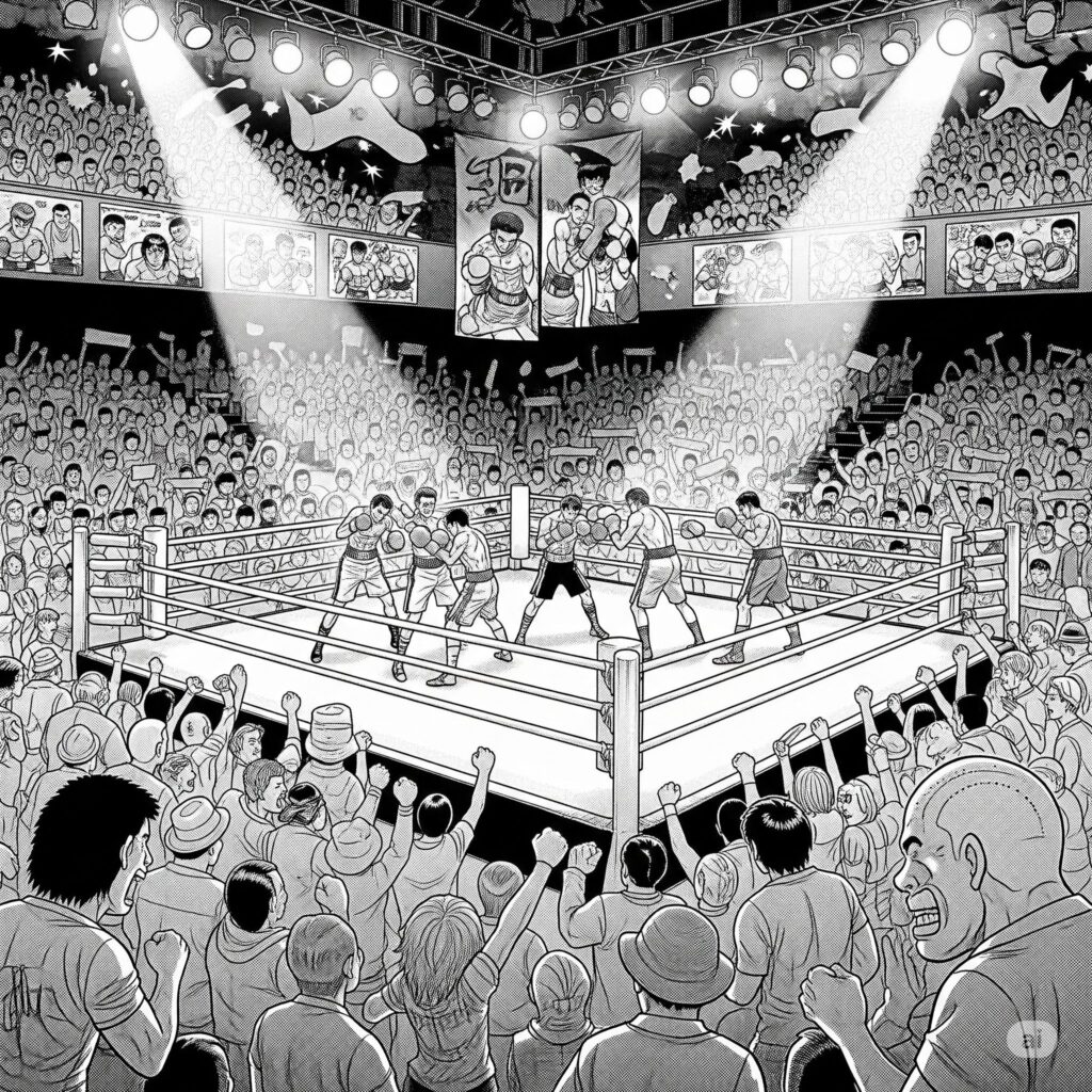 ボクシングの試合会場のイメージ