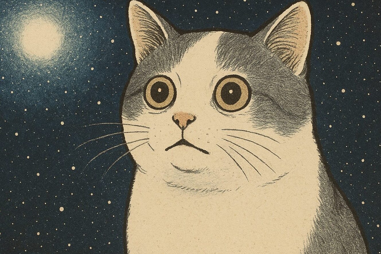 思考停止した猫のイメージ画像