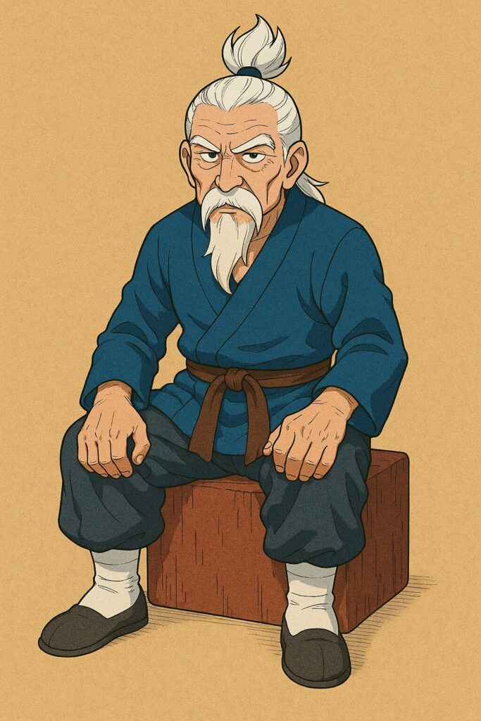 偽物のゼノの座っている画像
