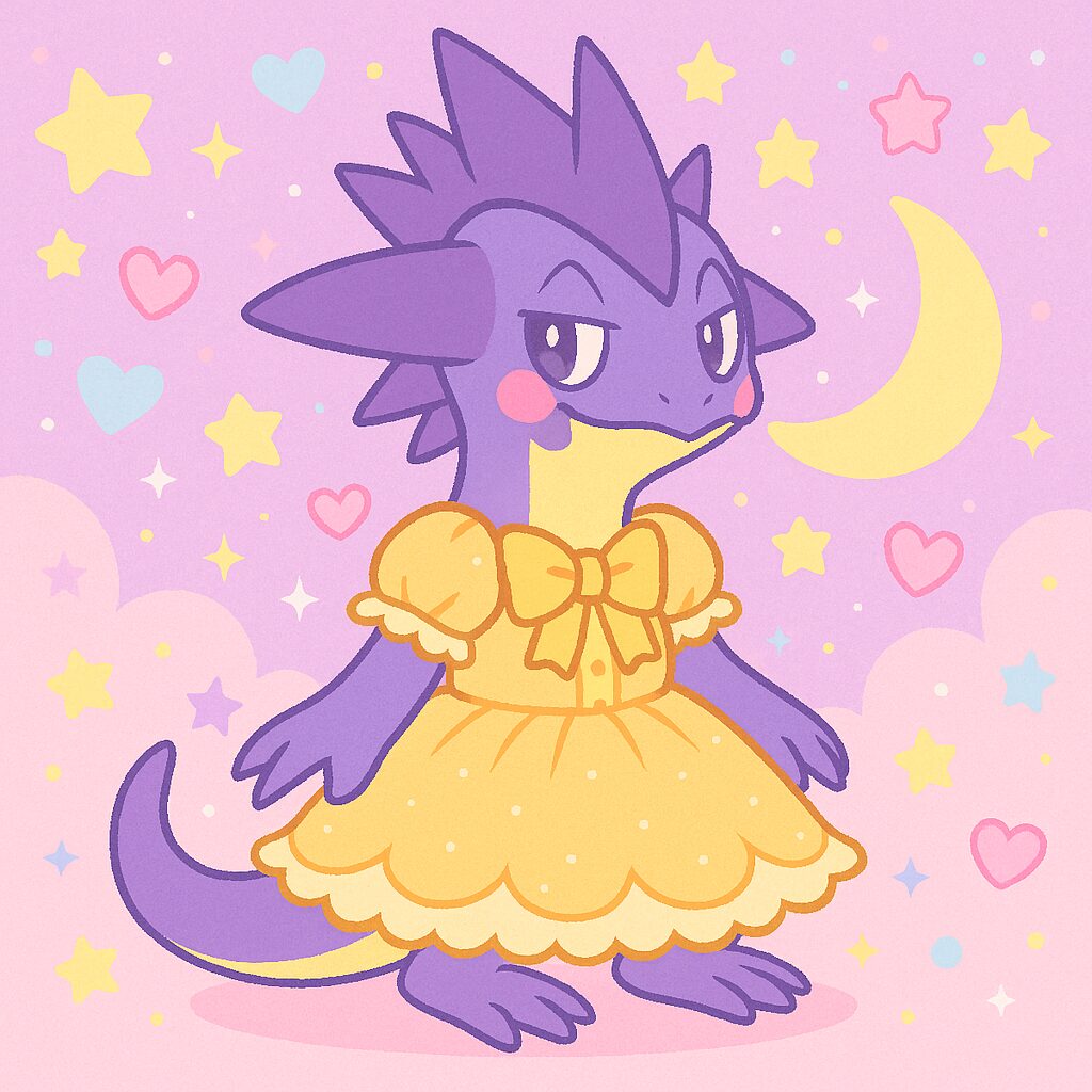 ストリンダーハイが夢かわいい黄色のドレスを着ているイメージ画像