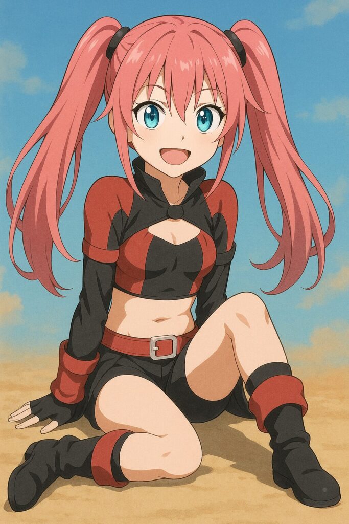 偽物のミリムの座っている画像