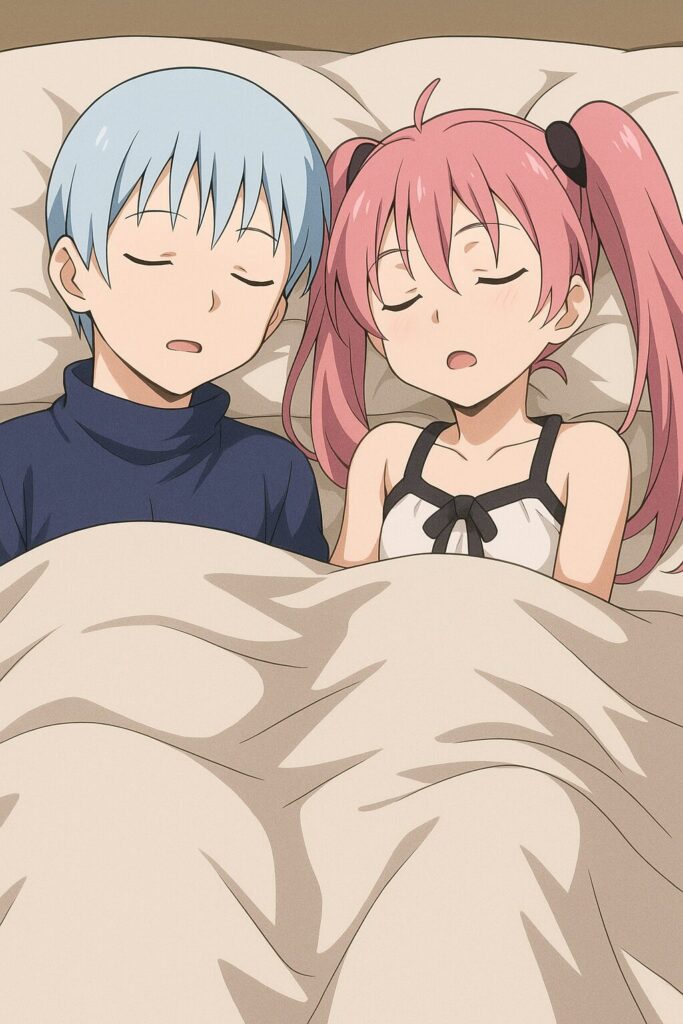 偽物のリムルとミリムの寝ている画像