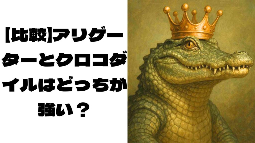 王冠をかぶったワニの画像