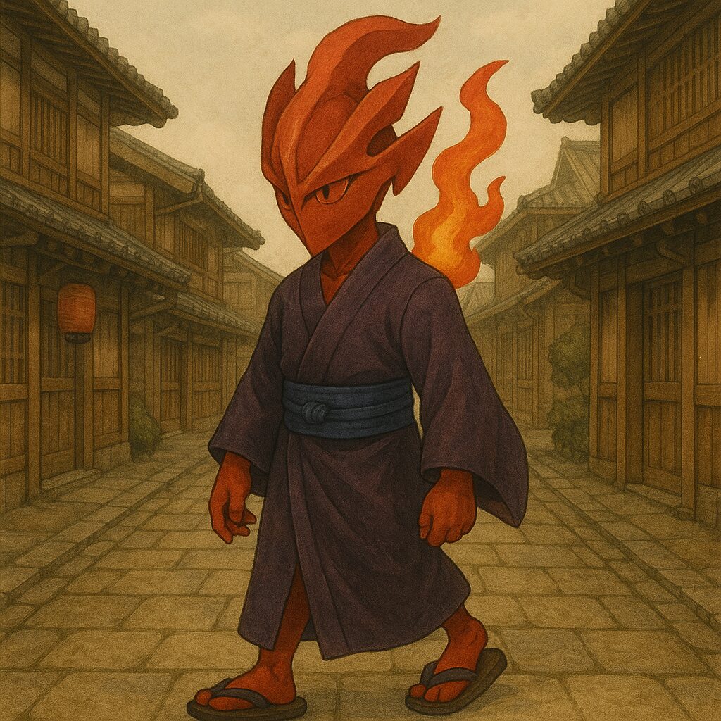 偽物のソウブレイズを和装させたイメージ画像