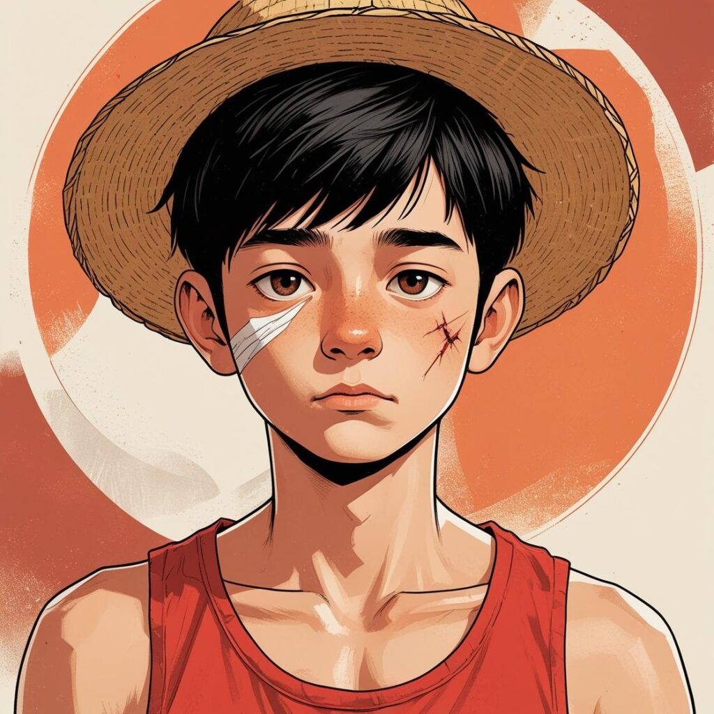 ルフィの考えるイラスト