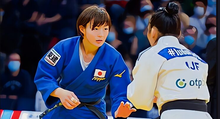 試合に集中して臨む角田夏実選手