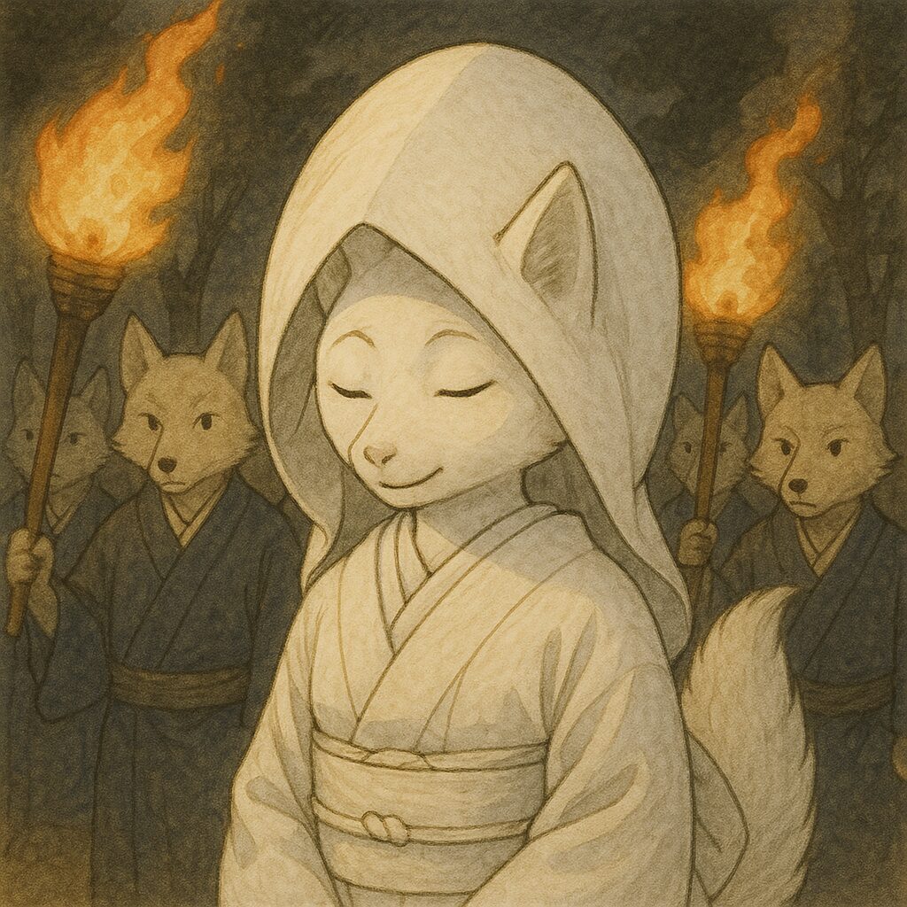狐の嫁入りの画像