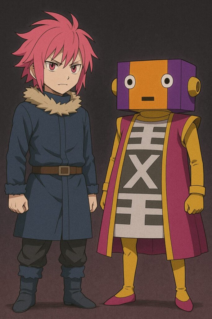 偽物のリムルと全王が立っている画像
