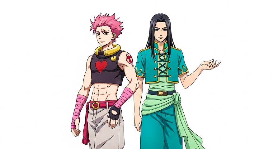 ヒソカとイルミが隣同士で並んでいるイメージ画像