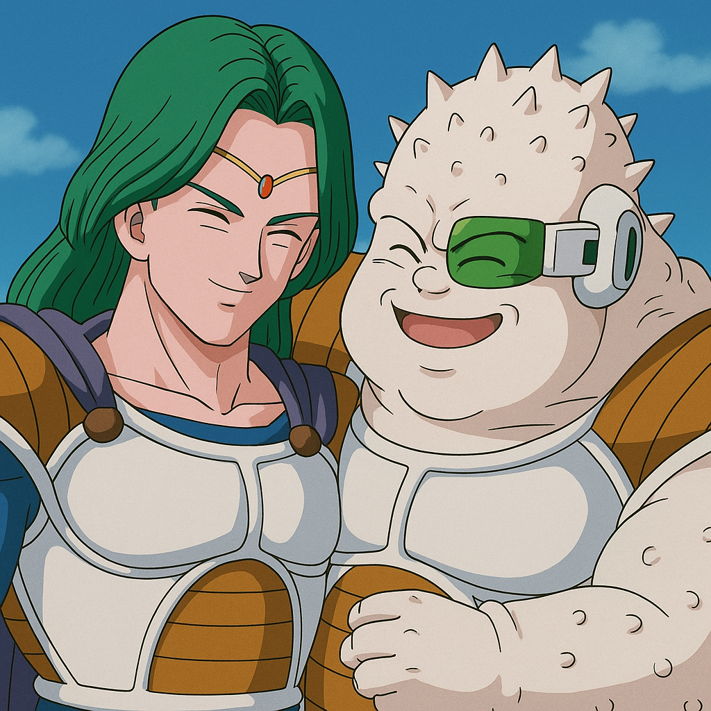 ザーボンとドドリアが仲良くしているイメージ画像