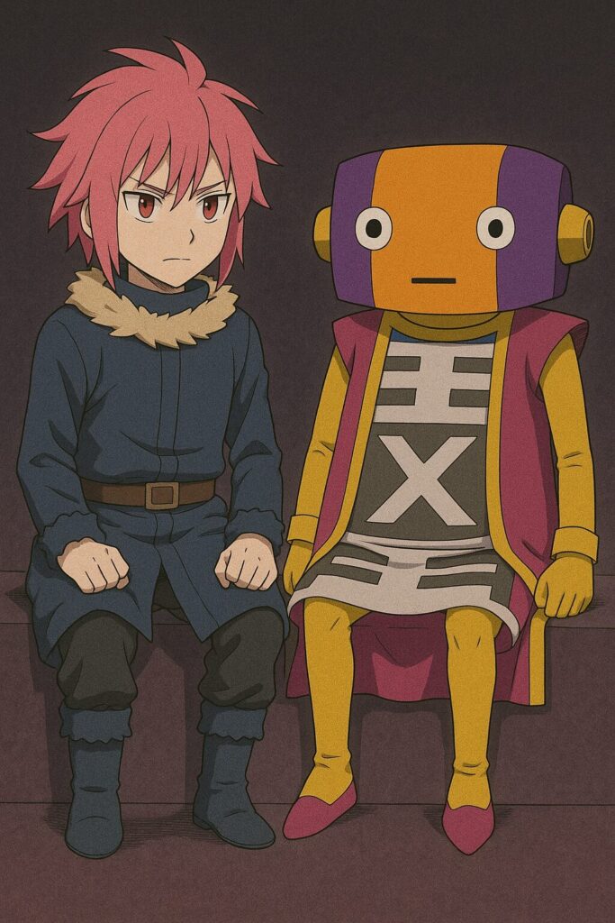 偽物のリムルと全王が座っている画像