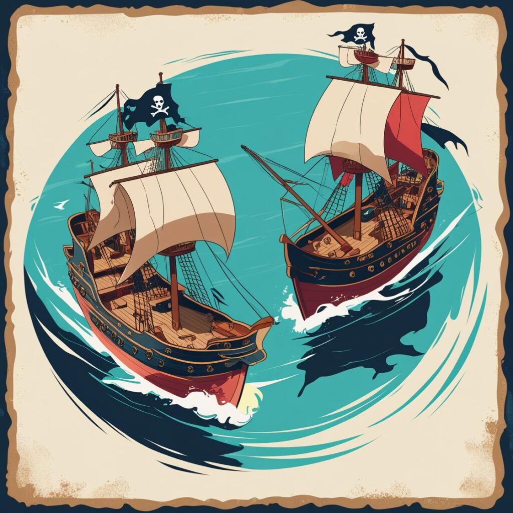 海賊の戦いのイメージ画像