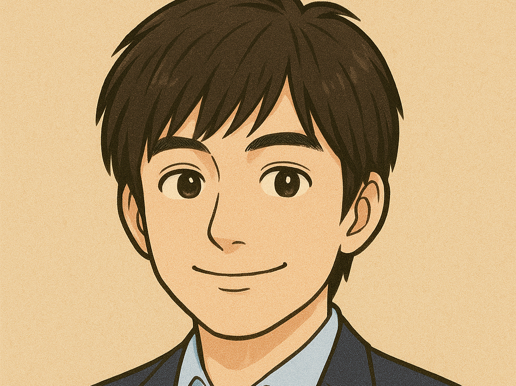 博多大吉をイメージした男性のイラスト