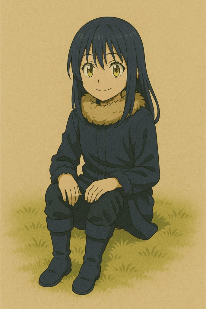 リムルが座っている画像