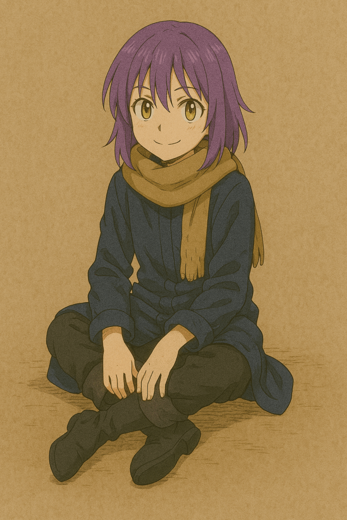 偽物のリムルが座っている画像