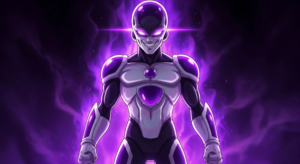 ブラックフリーザが気を貯めているイメージ画像