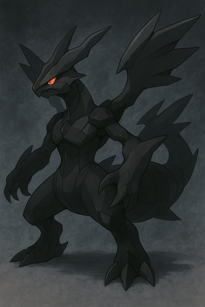 ブラックキュレム風モンスターのイラスト