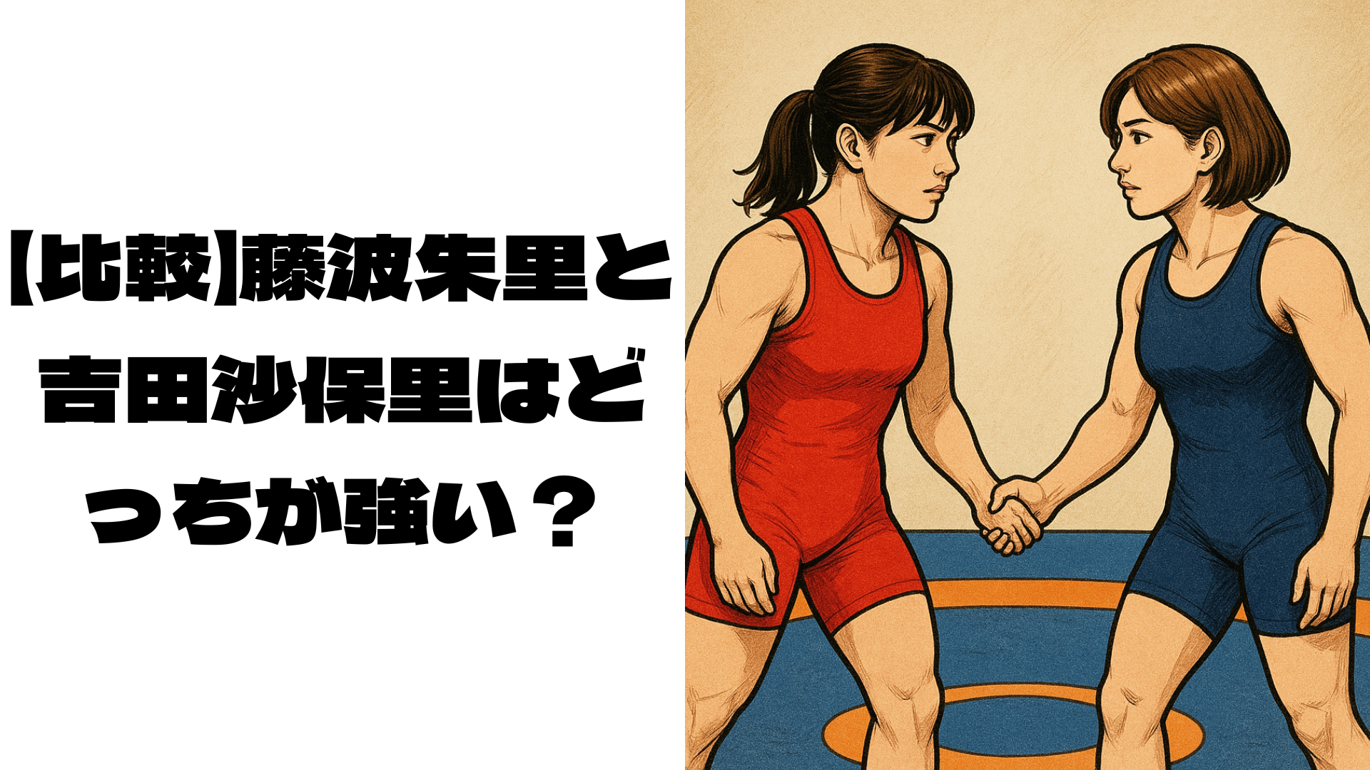 藤波朱里と吉田沙保里のイメージ画像
