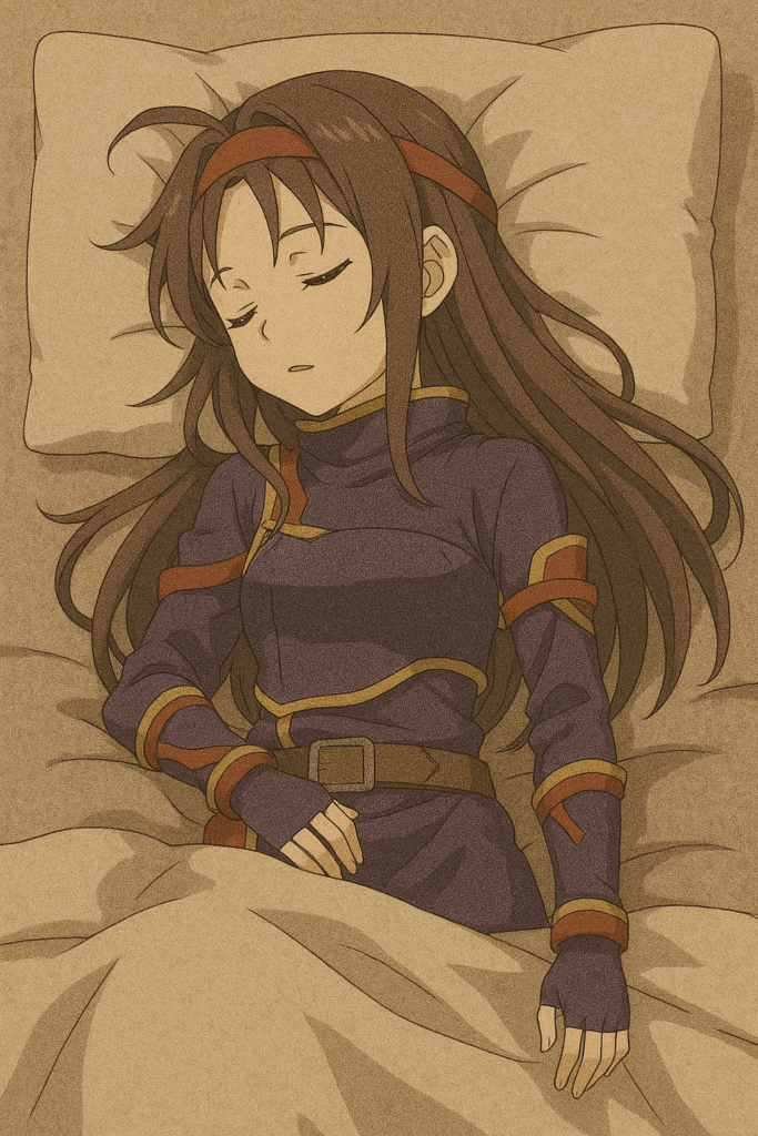 ユウキが寝ている画像