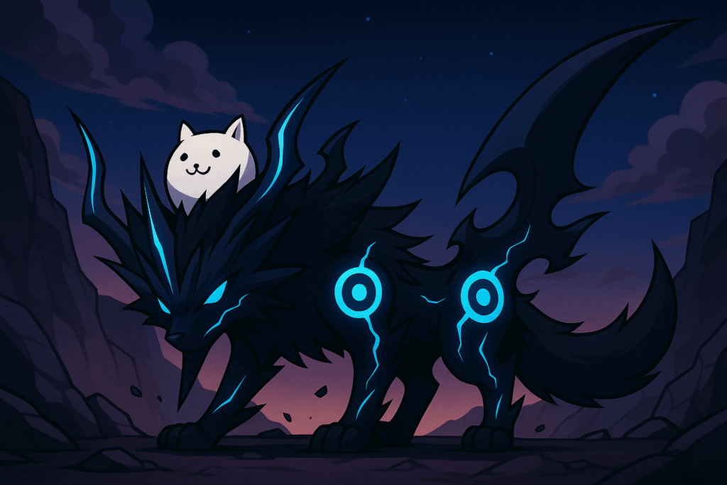 黒ガオウ風キャラクターのイラスト