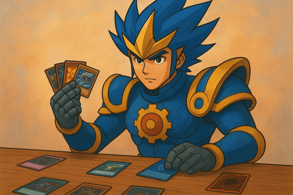 カードゲームで遊ぶ《我我我ガイアール・ブランド》風キャラクター