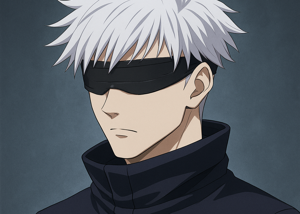 呪術廻戦の五条悟をイメージした画像
