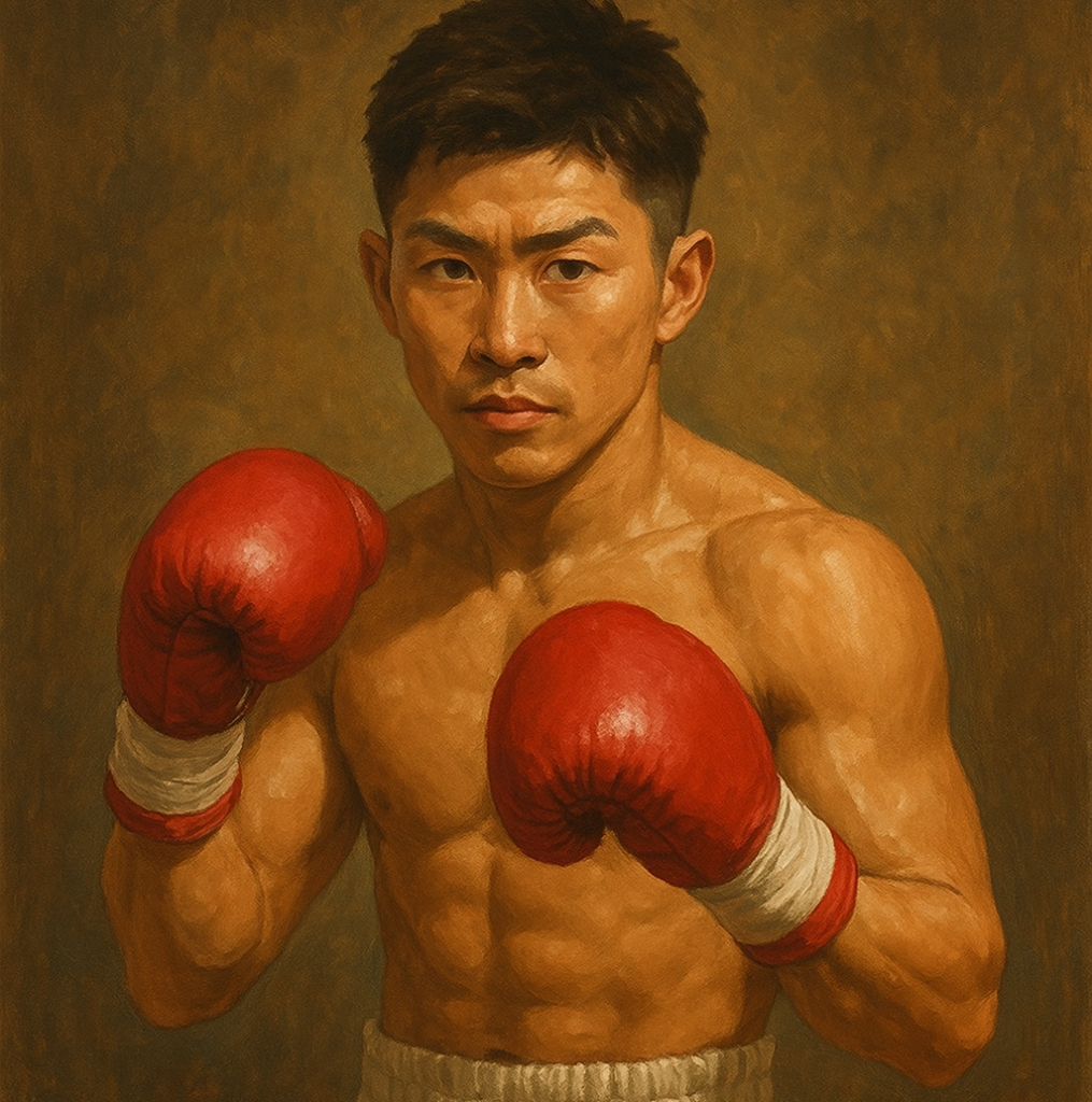 井上尚弥選手をイメージしたボクサーの画像