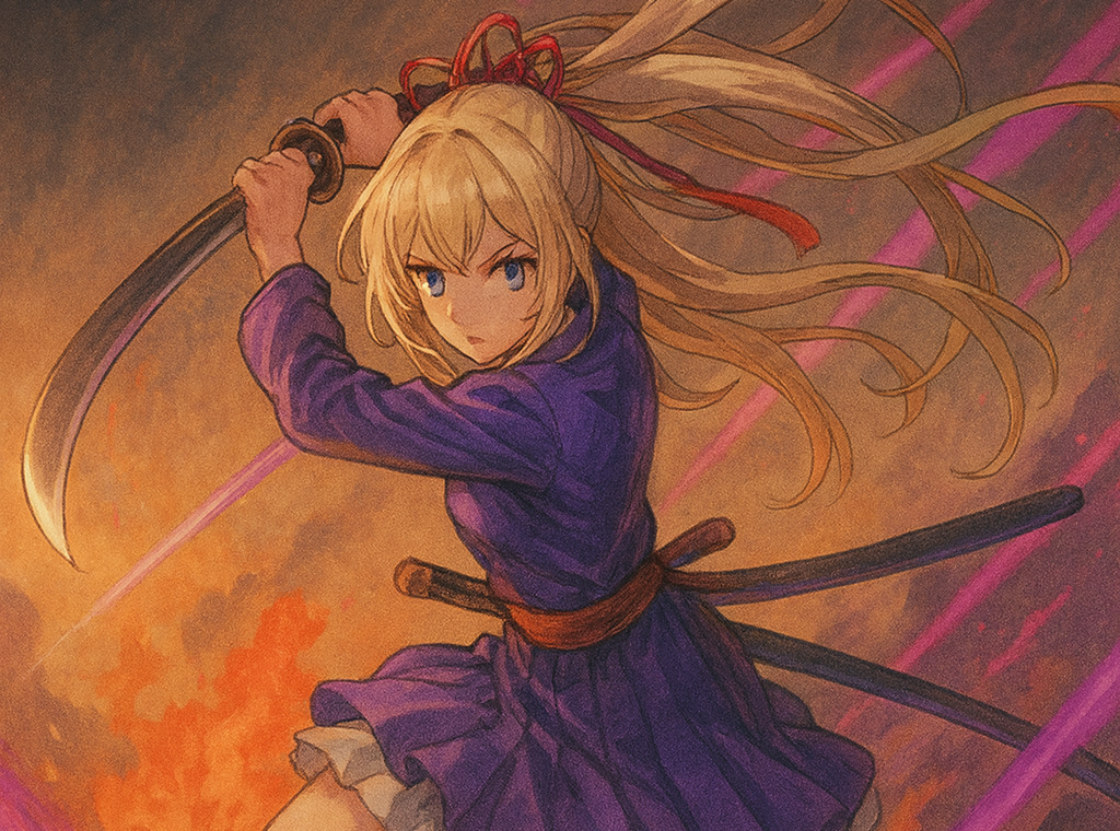 モンストのマサムネ「使命の閃刃」をイメージしたキャラクターの画像