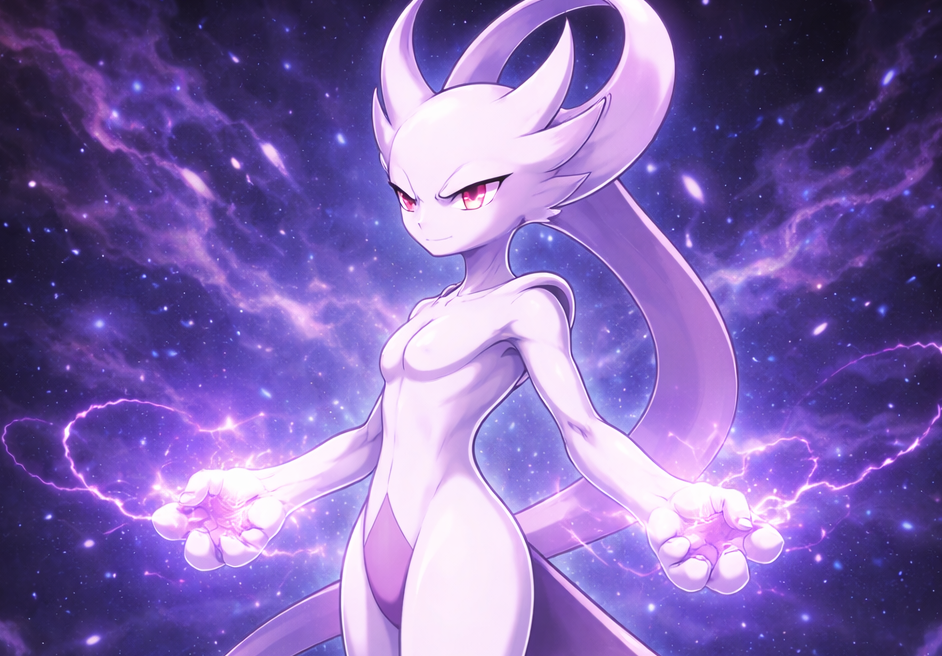 メガミュウツーYをイメージしたキャラクターの画像