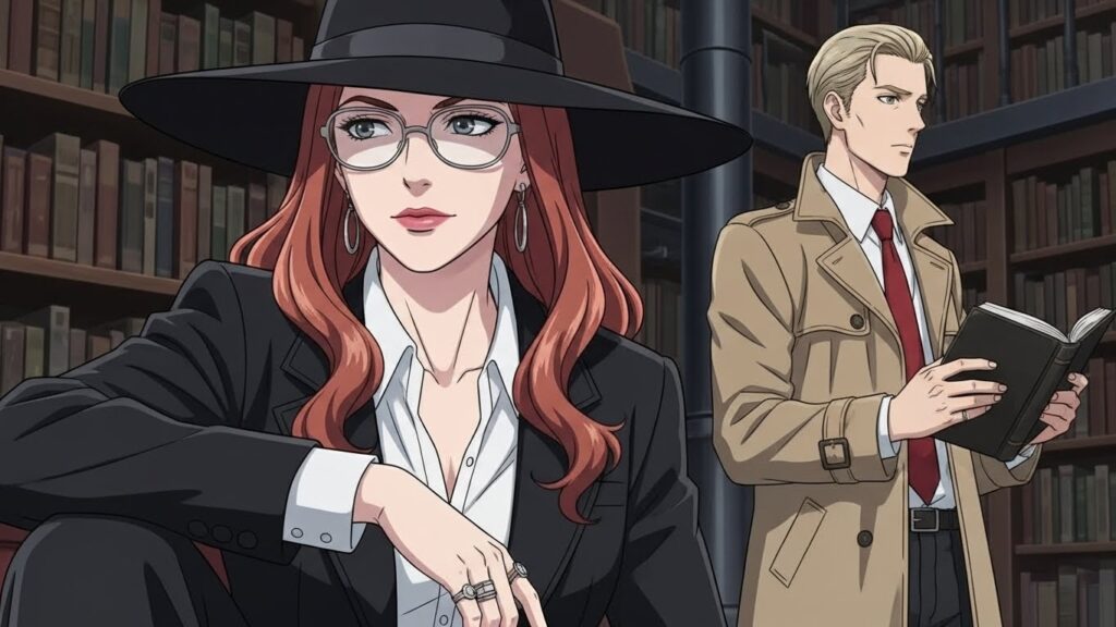 上官のシルヴィア・シャーウッドとロイドが作戦会議をしているイメージ画像