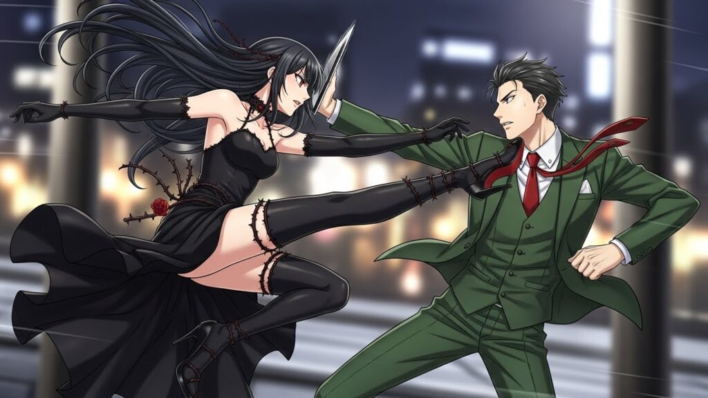 ヨルとロイドが戦闘しているイメージ画像