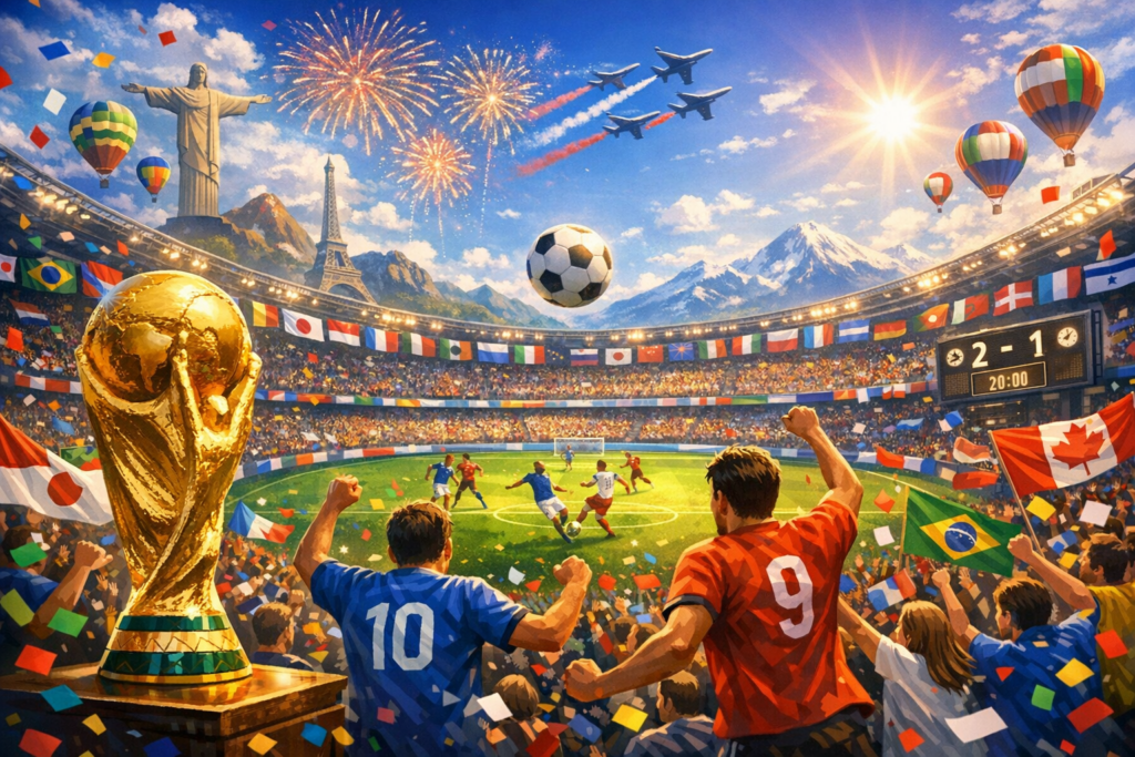 ワールドカップのイメージイラスト