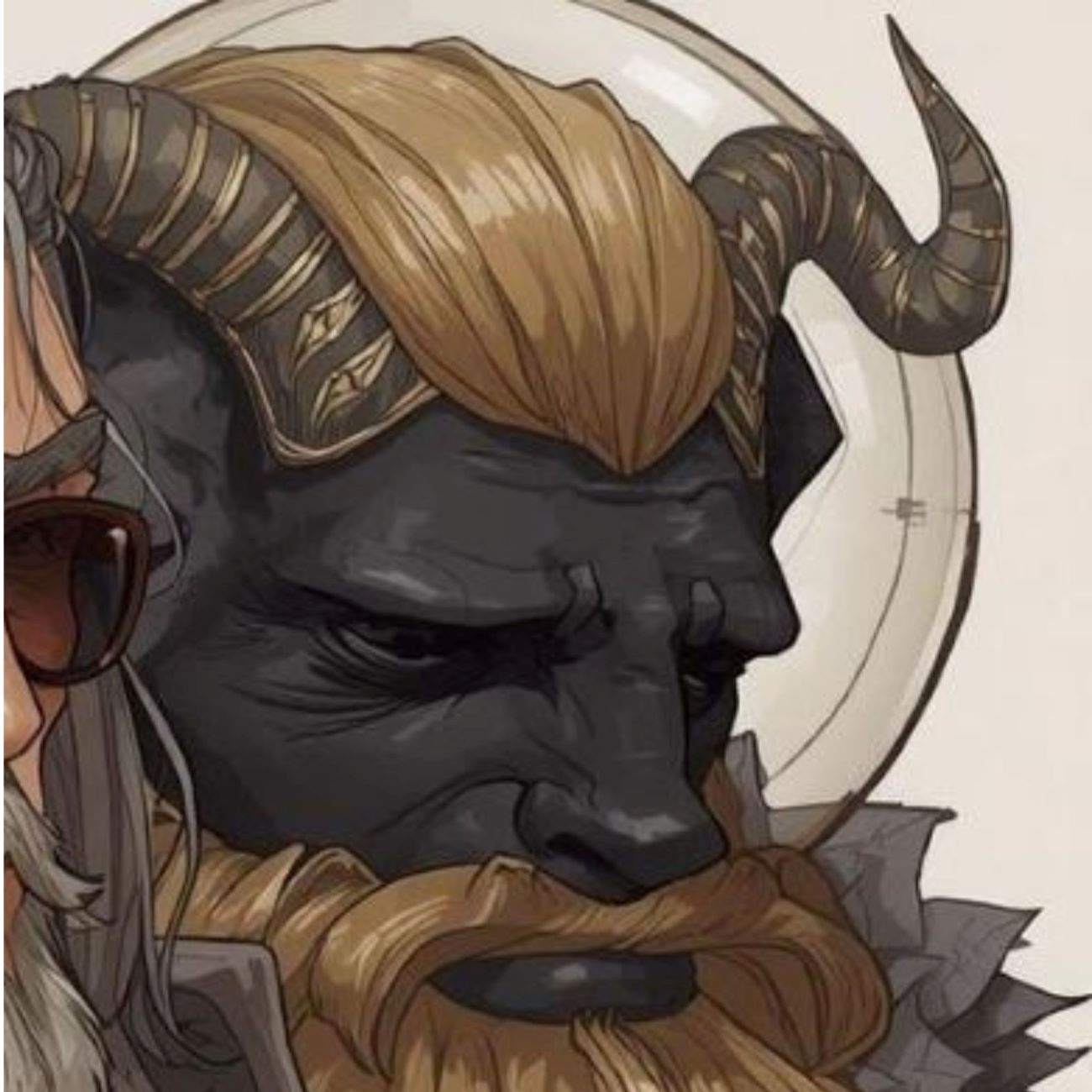 天竜人のヘルメットをかぶった麒麟の偽キリンガム聖