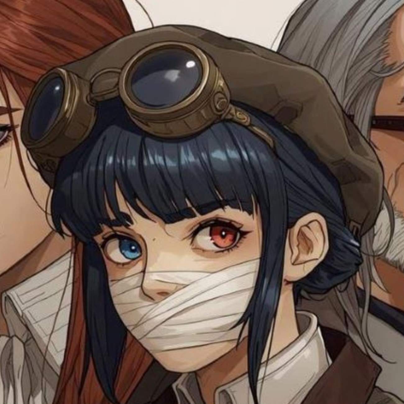 青い髪色でオッドアイの偽軍子宮